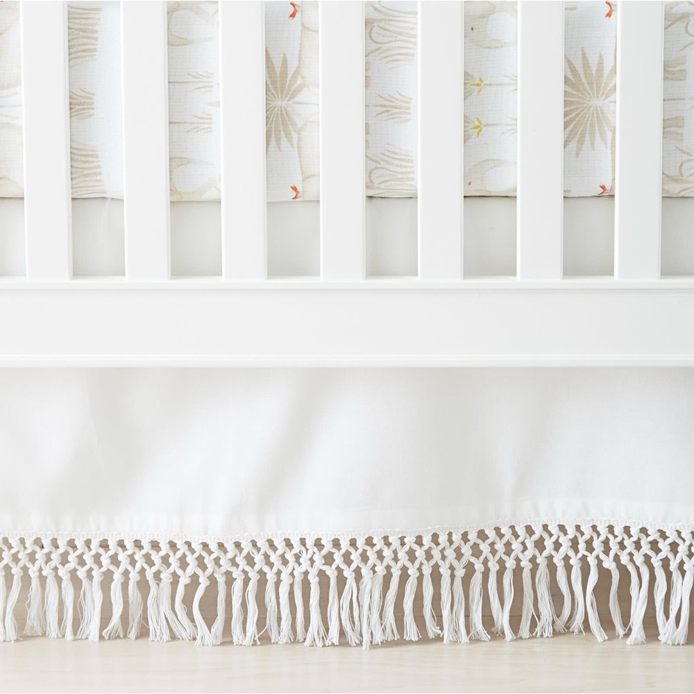 Serena & Lily Macramé Crib Skirt